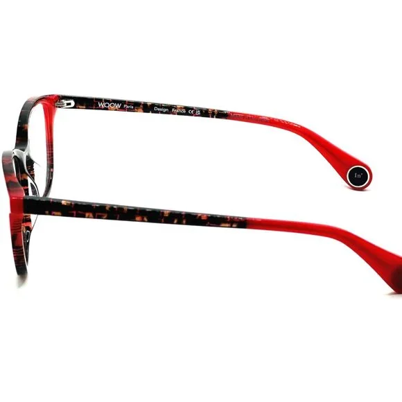 NEW ORIGINAL WOOW Loop In' 2 Col 1007 Structured Red Tortoise Women 49mm 18 140 - Picture 4 of 8